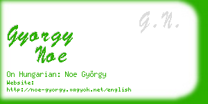 gyorgy noe business card